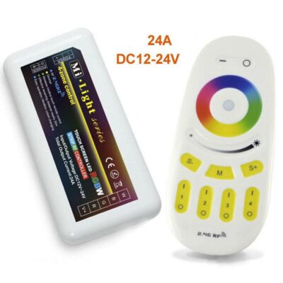 Contrôleur RGB Touch RF 4 zones + télécommande