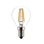E14 LED filament kogellamp 4W dimbaar 2700k P45