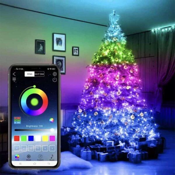 Intelligente Weihnachtsbeleuchtung - RGB - 200 LEDs - 25 Meter - Für den Innen- und Außenbereich 1