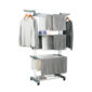 movable clothes rack gray