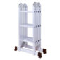 Aluminum folding ladder with multiple positions.