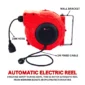 Automatic electric reel with 15m hose and IP42 rating.