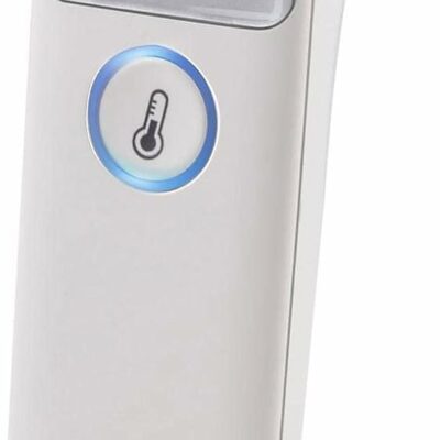 Infrarood voorhoofdthermometer met digitaal display.