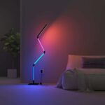 Slimme LED Vloerlamp - Multifunctionele WiFi Hoeklamp - Staande Lamp - Sfeerverlichting - RGB en Wit Licht - App