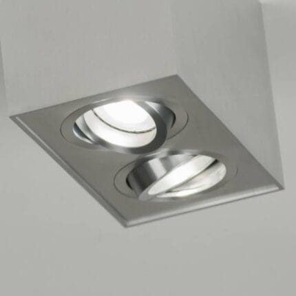 Aluminium opbouwspot met LED