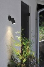 Lampe murale noire spot led