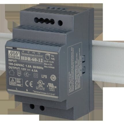 DIN RAIL voeding 60W - 12v - Meanwell