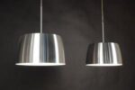 Design 2-lichts led hanglamp aluminium