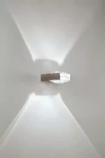Wall light LED star stainless steel with changeable LED 3000k