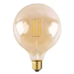 Ampoule LED E27 125mm 2100k 4.5-6W filament dimmable G125 Gold