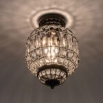 Plafonnier LED en cristal