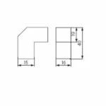 2x Losse R7S Fittings + 24 cm snoer - Afbeelding 2