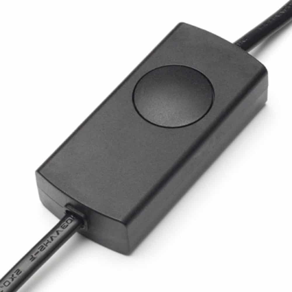 Gradateur de cordon LED - 1-100W - connecteur 150cm noir