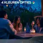 Calex Lucca Oplaadbare Tafellamp – Outdoor – Zwart – 5W - 3 Stuks – Image 3