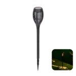 LED Solar Sfeervolle Gazonverlichting Vlam 2700k| Set 12 stuks - Image 4