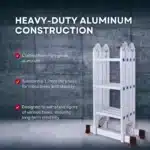 Herzberg HG-5002: Aluminium vouwladder voor meerdere oriëntaties - Afbeelding 5