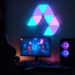 Smart Hex Driehoek Wandlamp - RGBIC - Wit - Image 7