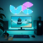 Smart Hex Driehoek Wandlamp - RGBIC - Wit - Image 3