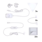 Smart Hex Driehoek Wandlamp - RGBIC - Wit - Image 4