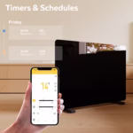 Smart Panel Heater - 1400W - Black - Image 4