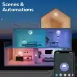 Slim huis met verlichting en automatisering